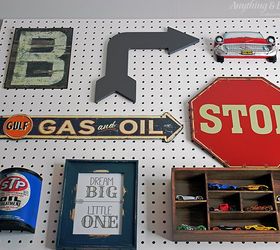 pegboard gallery wall, bedroom ideas, crafts, wall decor