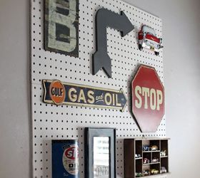 pegboard gallery wall, bedroom ideas, crafts, wall decor