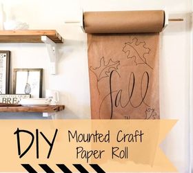 diy mounted craft paper roll, crafts, seasonal holiday decor
