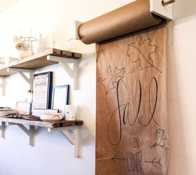 diy mounted craft paper roll, crafts, seasonal holiday decor