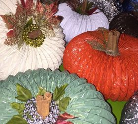 how to make the easiest pumpkin decoration ever, crafts, how to, seasonal holiday decor, Pumpkin made out of dryer vent