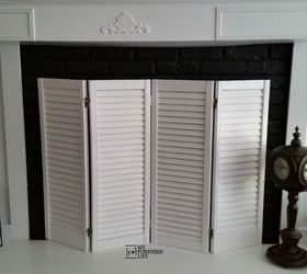 fun and easy fireplace screen, fireplaces mantels, repurposing upcycling, seasonal holiday decor