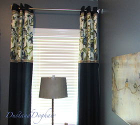 readymade makeover banded window treatment, home decor, reupholster, window treatments, windows