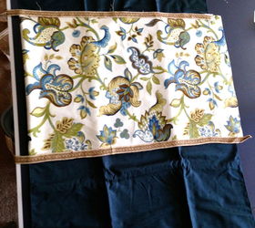 readymade makeover banded window treatment, home decor, reupholster, window treatments, windows