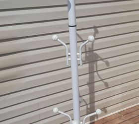 easy diy coat rack makeover, painted furniture