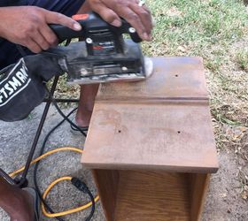 sewing cabinet from an old desk, painted furniture, repurposing upcycling