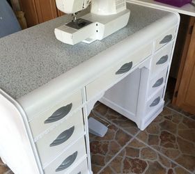 sewing cabinet from an old desk, painted furniture, repurposing upcycling