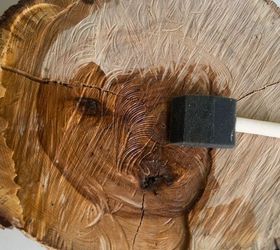 tree stump to rolling plant stand, diy, gardening, outdoor living, repurposing upcycling