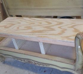 french farmhouse headboard bench, painted furniture, repurposing upcycling