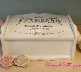 vintage breadbox makeover, crafts, repurposing upcycling