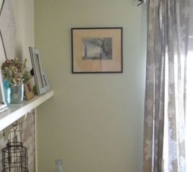 a room in guilford green w whitewashed brick and thrift store finds, concrete masonry, diy, fireplaces mantels, home decor, living room ideas, painted furniture, painting