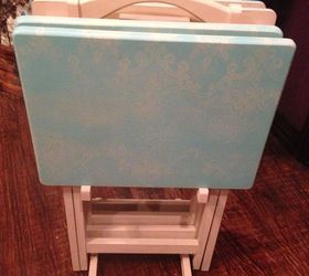 bring those ugly tv trays back to life diy, painted furniture, repurposing upcycling