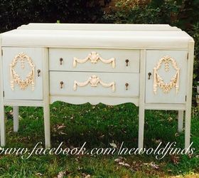 waterfall buffet makeover stunning, painted furniture