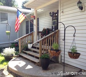 fall garden fall porch before after, gardening, landscape, porches
