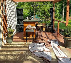 outdoor living our staycation backyard, decks, gardening, landscape, outdoor furniture, outdoor living