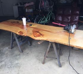 from boring bathroom to live edge excitement, bathroom ideas, countertops, diy, woodworking projects