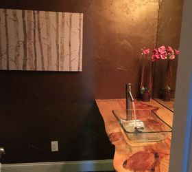 from boring bathroom to live edge excitement, bathroom ideas, countertops, diy, woodworking projects