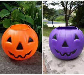 concrete pumpkin project, crafts, halloween decorations, repurposing upcycling, seasonal holiday decor