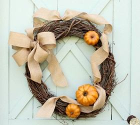 how to make a pumpkin wreath, crafts, how to, seasonal holiday decor, wreaths