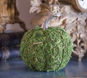 moss pumpkins make your own, crafts, seasonal holiday decor