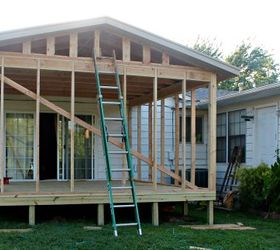 my new screened in porch and deck, decks, home improvement, porches, woodworking projects