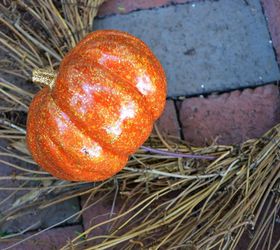 pumpkin wreath, crafts, seasonal holiday decor, wreaths