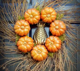 pumpkin wreath, crafts, seasonal holiday decor, wreaths