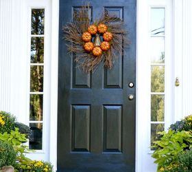 pumpkin wreath, crafts, seasonal holiday decor, wreaths