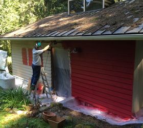 let s paint the barn red, diy, outdoor living, painting