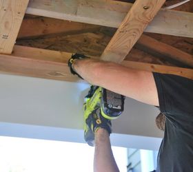 how to a diy cedar lined porch ceiling, diy, how to, porches, wall decor, woodworking projects