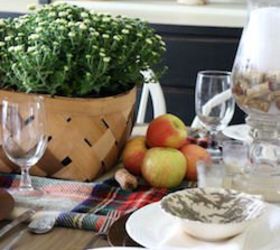 fall inspired tablescape, seasonal holiday decor