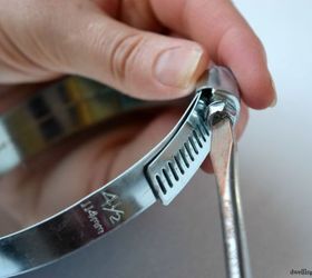 diy industrial hose clamp mirrors, crafts, diy, home decor, wall decor