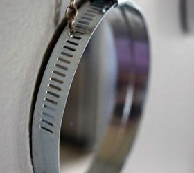diy industrial hose clamp mirrors, crafts, diy, home decor, wall decor