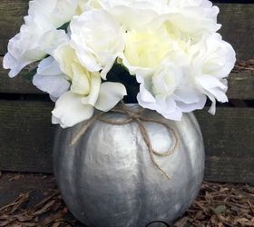 make the perfect papier m ch fall pumpkin sculpture container, crafts, halloween decorations, seasonal holiday decor