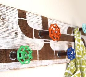 old faucet handle coat rack, diy, repurposing upcycling, wall decor