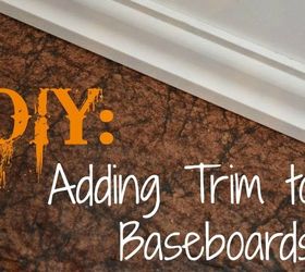 ditch the quarter round add this trim instead, diy, flooring, how to, woodworking projects