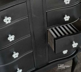 repurposed desk drawer sections, painted furniture, repurposing upcycling