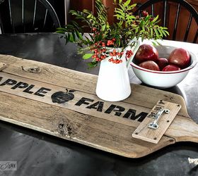 from broken fence to super sized antique cutting board tray, crafts, repurposing upcycling, wall decor, woodworking projects