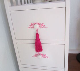 can you believe this was trash now crafting fabric storage, craft rooms, painted furniture, repurposing upcycling, shabby chic, storage ideas