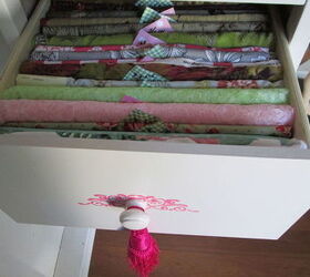 can you believe this was trash now crafting fabric storage, craft rooms, painted furniture, repurposing upcycling, shabby chic, storage ideas