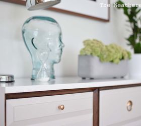 before after la period mid century modern dresser, painted furniture, repurposing upcycling