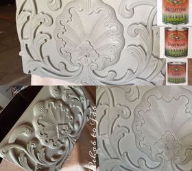 french country toile hutch, painted furniture