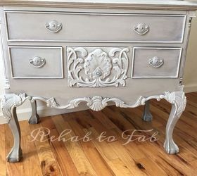 french country toile hutch, painted furniture