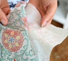 adding pattern to wood a diy trick, decoupage, repurposing upcycling
