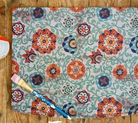 adding pattern to wood a diy trick, decoupage, repurposing upcycling