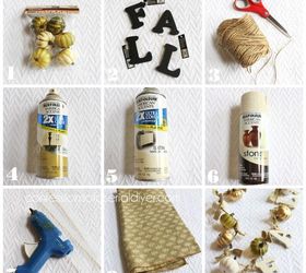 diy mini pumpkin garland, crafts, how to, seasonal holiday decor