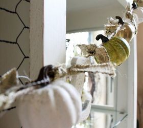 diy mini pumpkin garland, crafts, how to, seasonal holiday decor