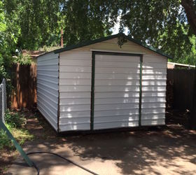 updating the old shed, outdoor living, painting