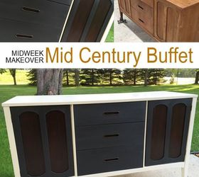 tempermental mid century buffet, painted furniture