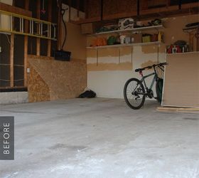 garage makeover before after, garages, organizing, storage ideas